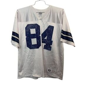 Vintage Logo 7 Jay Novacek #84 Dallas Cowboys NFL Jersey Men's L White USA